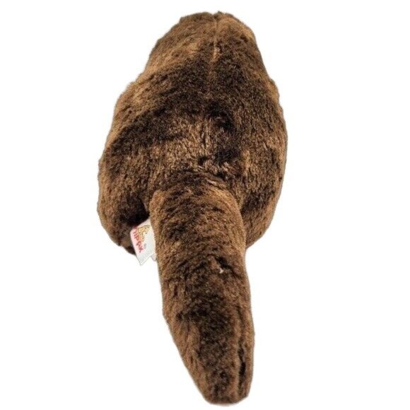 Unipak Realistic Otter Plush Brown 15" Sparkly Orange Sea Star 2014 Hang Tag - Picture 4 of 11